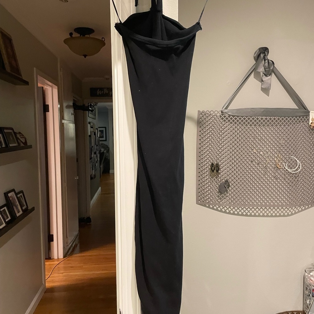 black halter tie dress - Picture 4 of 4